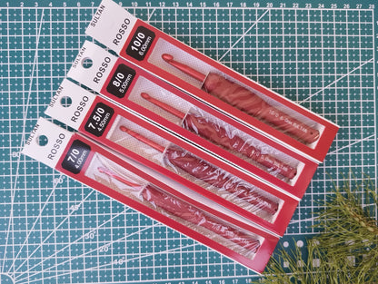 Rosso Red Silikon Saplı Tığ 15 cm