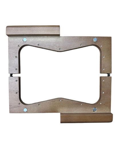 Ahşap Mıknatıslı Çanta Bursu Koyu Ahşap 25x12 cm
