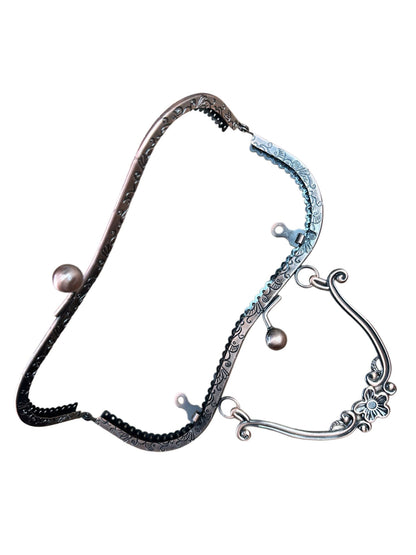 Çanta Bursu  Klipsi  Metal Bakır Rengi 21x16 cm