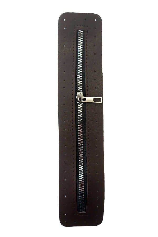 Çanta Fermuarı Derili 30 cm Kahverengi