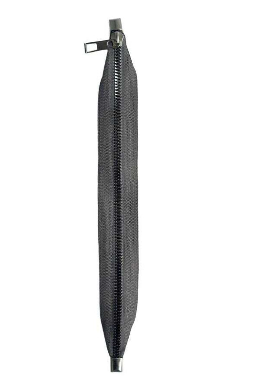 Çanta Fermuarı Dip Kapalı 30 cm Gri Gümüş Diş