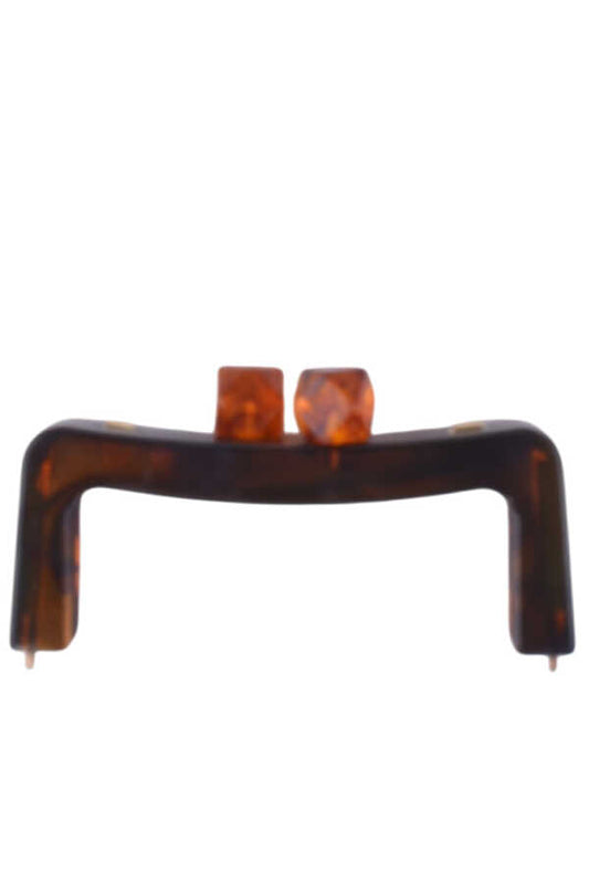 Çanta Sapı Akrilik Mıknatıslı Burs Kehribar