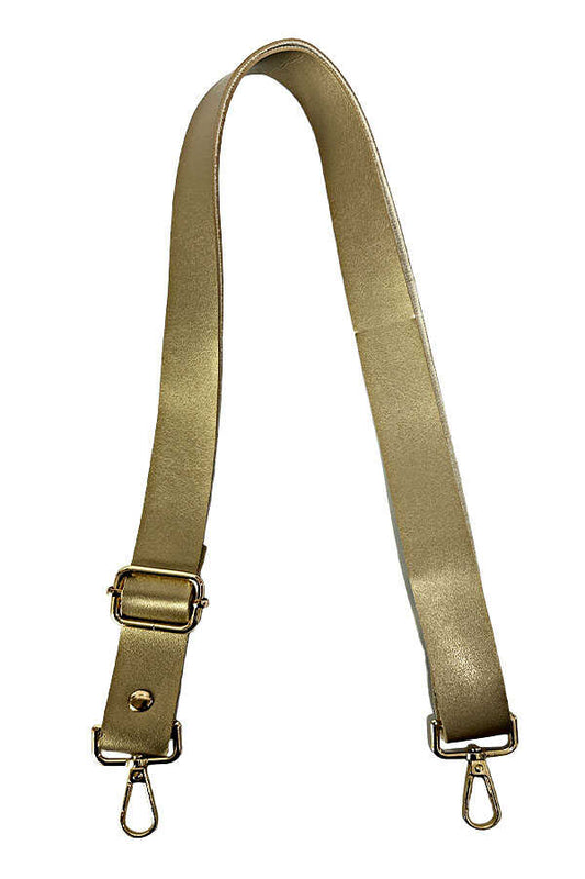 Çanta Sapı Ayarlı Deri 2.5 cm Gold Toka Gold