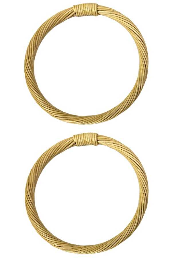 Çanta Sapı Bambu Rattan O Model Krem 17 cm