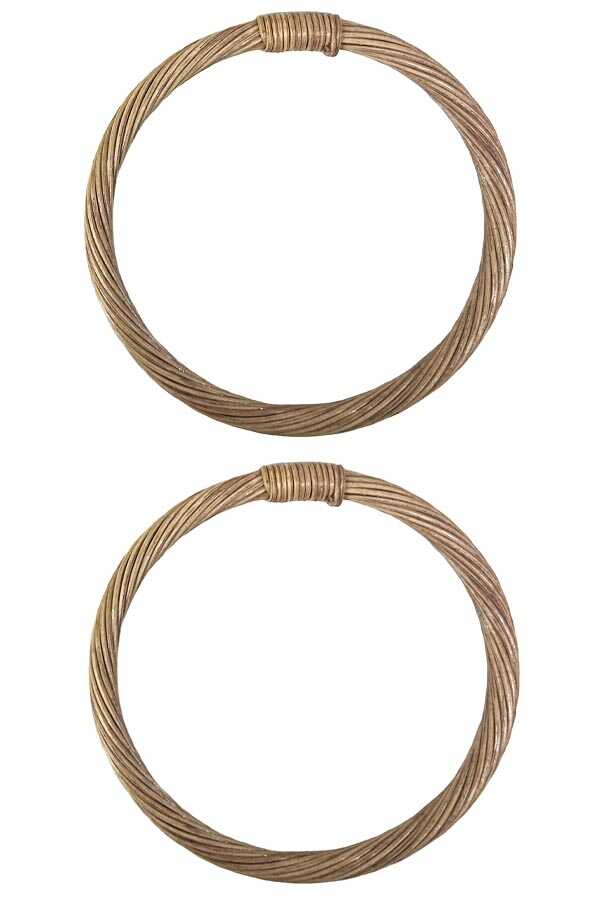 Çanta Sapı Bambu Rattan O Model Kahverengi 17 cm