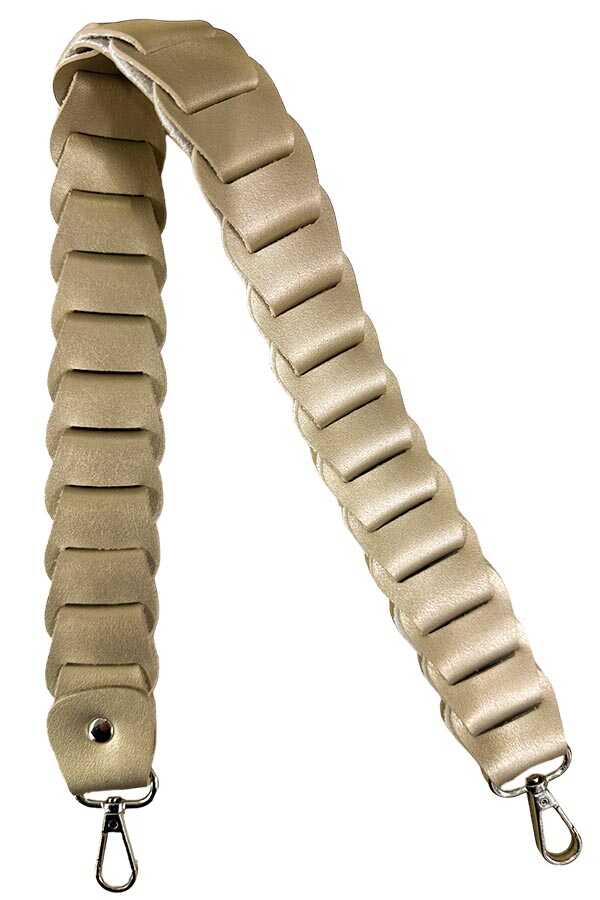 Çanta Sapı Deri Örgülü Gold