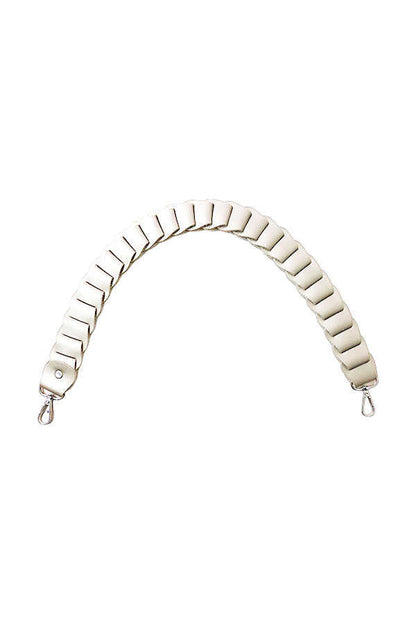 Çanta Sapı Deri Örgülü Krem