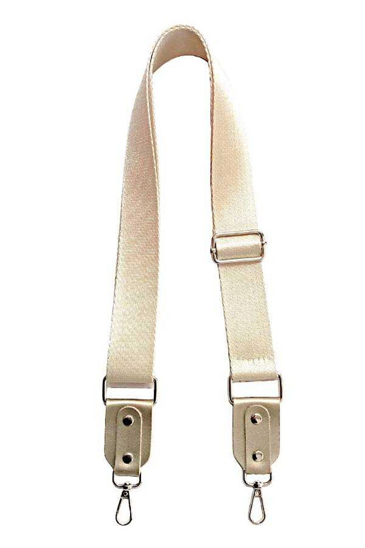 Çanta Sapı Ayarlanabilir Askı Palaska Deri Başlıklı Ekru