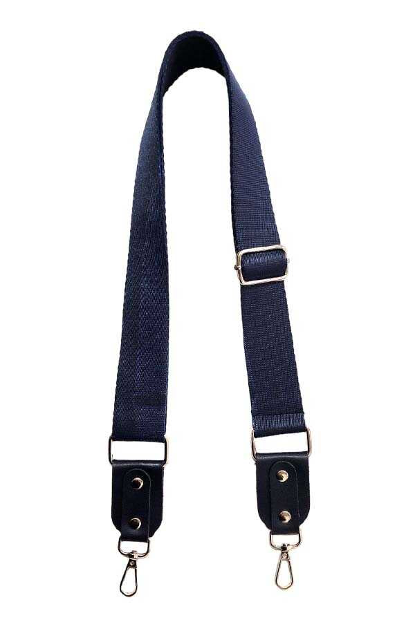 Çanta Sapı Ayarlanabilir Askı Palaska Deri Başlıklı Lacivert