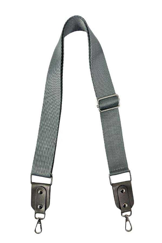 Çanta Sapı Ayarlanabilir Askı Palaska Deri Başlıklı Gri