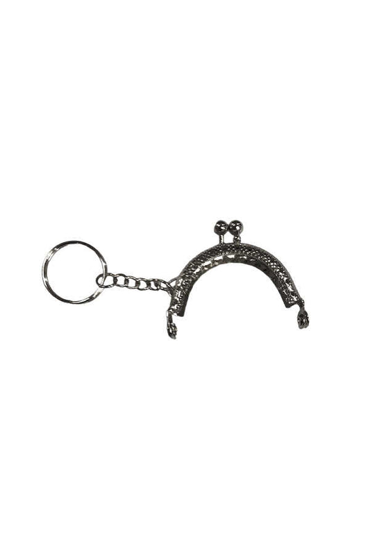 Çanta ve Cüzdan Klipsi  Anahtarlık 5 cm Metal Oval Nikel