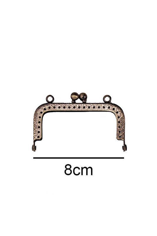 Çanta ve Cüzdan Klips Dikdörtgen Antik 8.50 cm