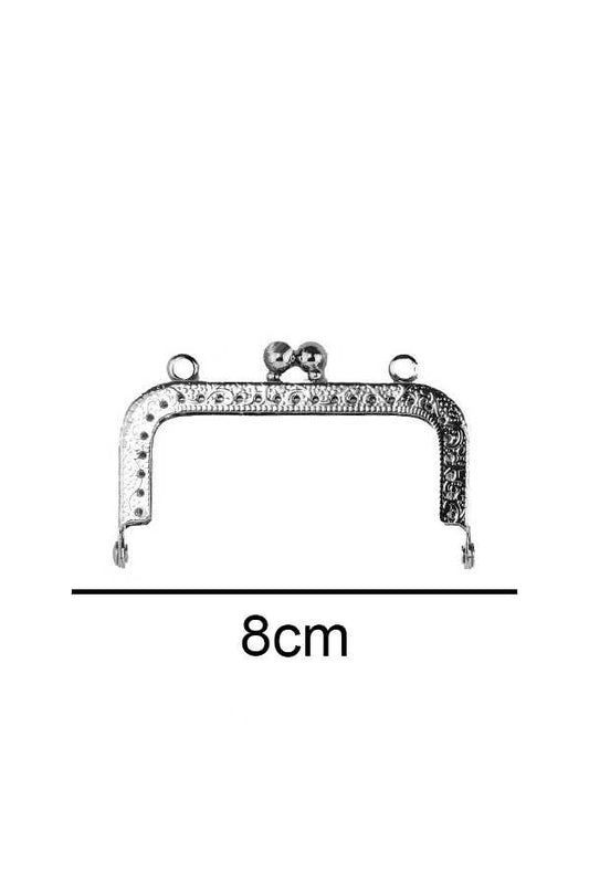 Çanta ve Cüzdan Klips Dikdörtgen Nikel 8.50 cm