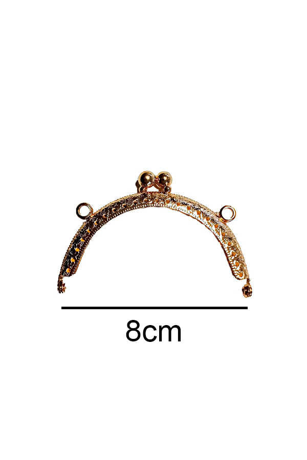 Çanta ve Cüzdan Klips Oval  Altın 8.50 cm