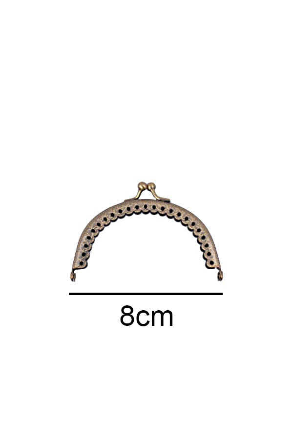Çanta ve Cüzdan Klips Oval  Antik 8.50 cm