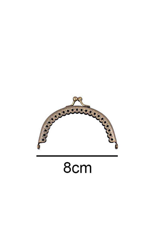 Çanta ve Cüzdan Klips Oval  Antik 8.50 cm