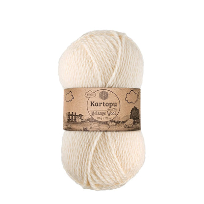 Kartopu Melange Wool K025 Krem