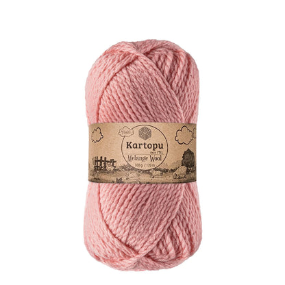 Kartopu Melange Wool K2116 Pembe