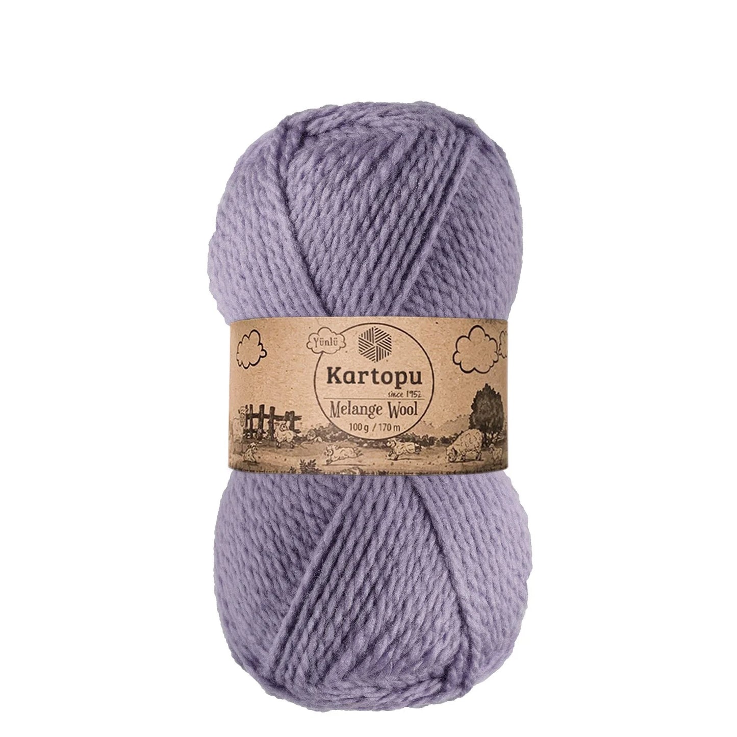 Kartopu Melange Wool K711 Lila