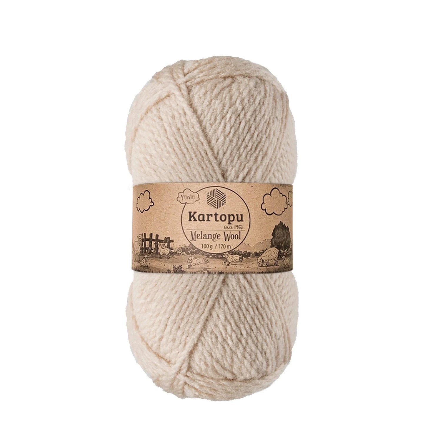 Kartopu Melange Wool K855 Bej