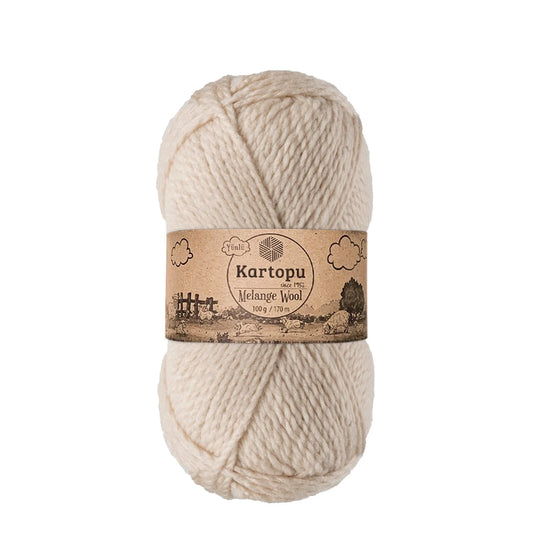 Kartopu Melange Wool K855 Bej