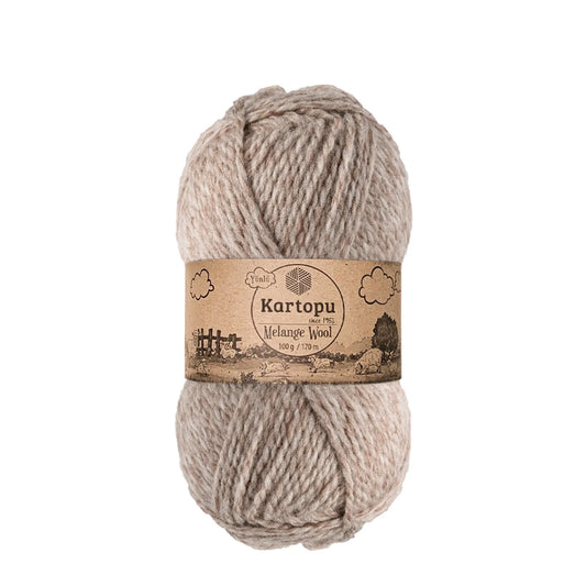 Kartopu Melange Wool K9002 Bej