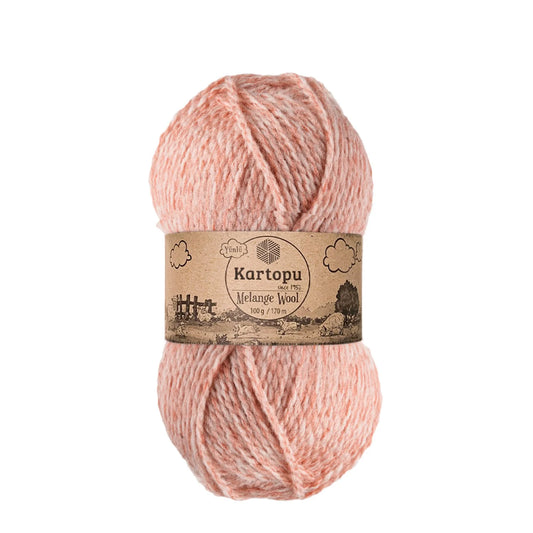 Kartopu Melange Wool 9003 Pembe