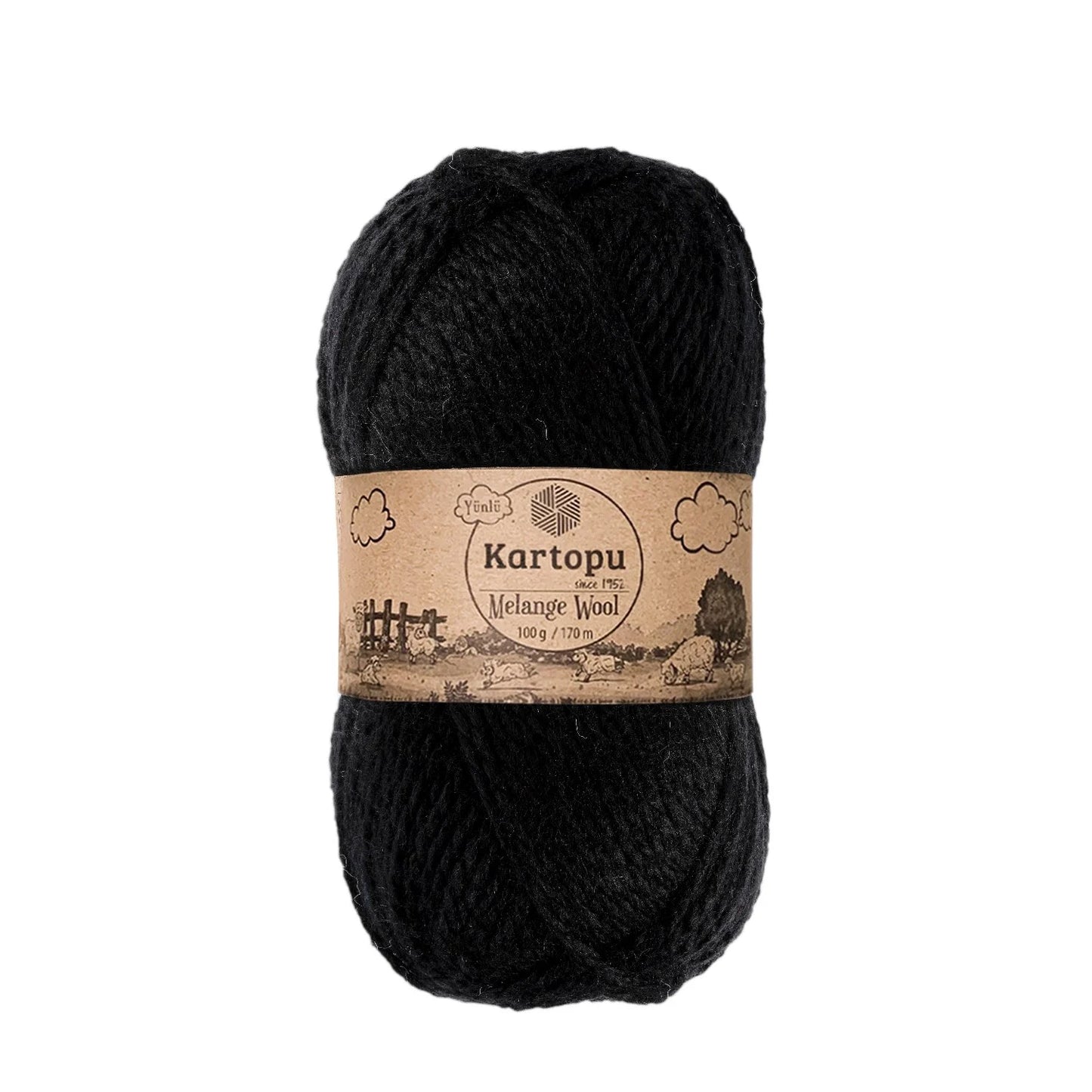 Kartopu Melange Wool K940 Siyah
