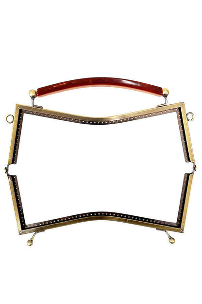 Metal Çanta Sapı Akrilik Tutmalı Antik 25x10 cm