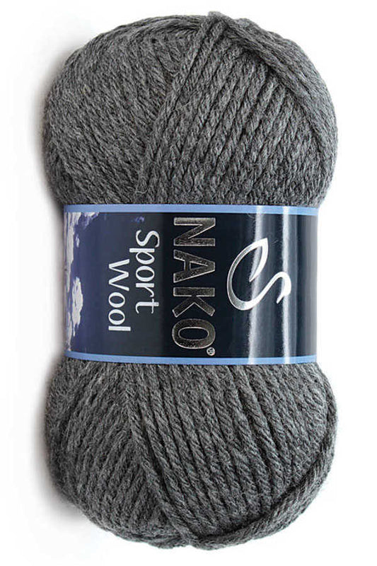 Nako Sport Wool 193 Koyu Gri Melanj