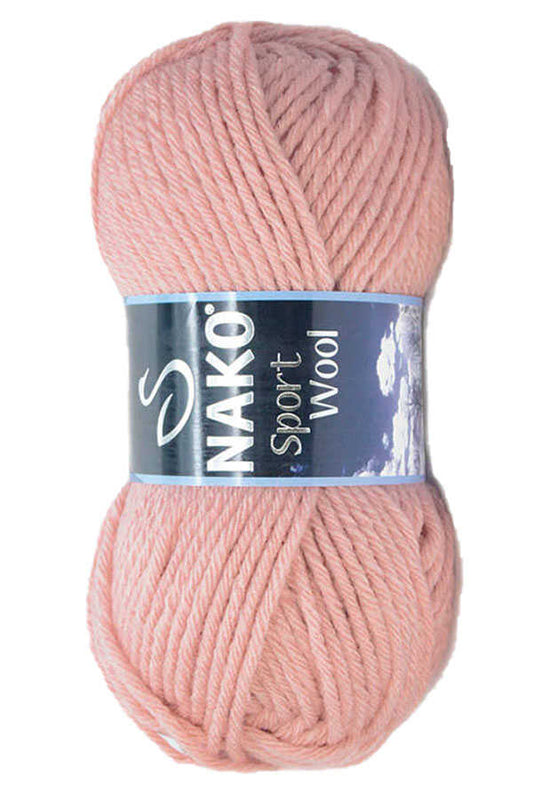 Nako Sport Wool 2406 Açık Krem Pembe