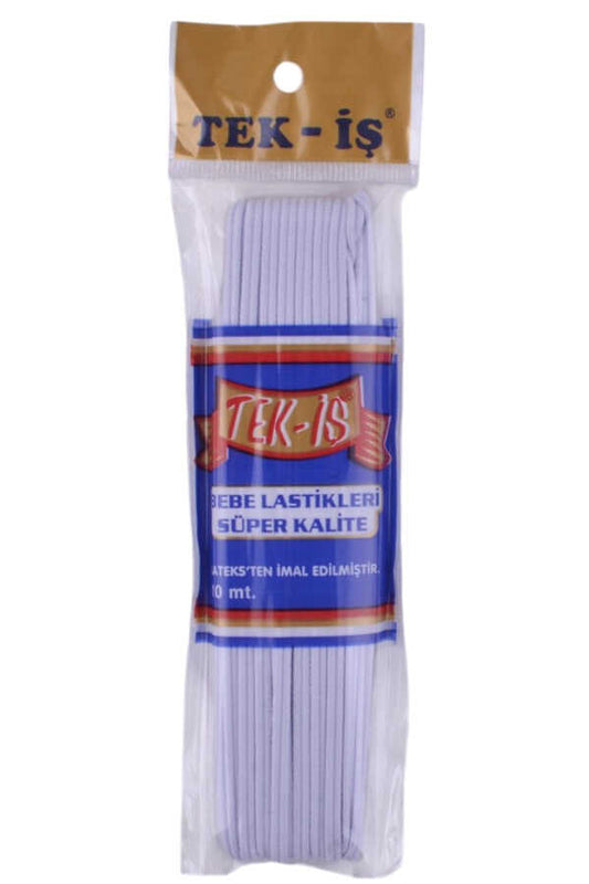 Tek-İş Bebe Lastik Beyaz 10 Mt