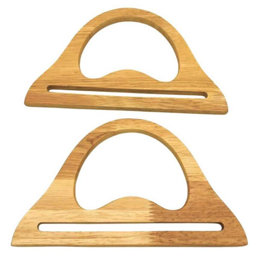 Çanta Sapı Doğal Ahşap AH-012 20X12 cm Ham