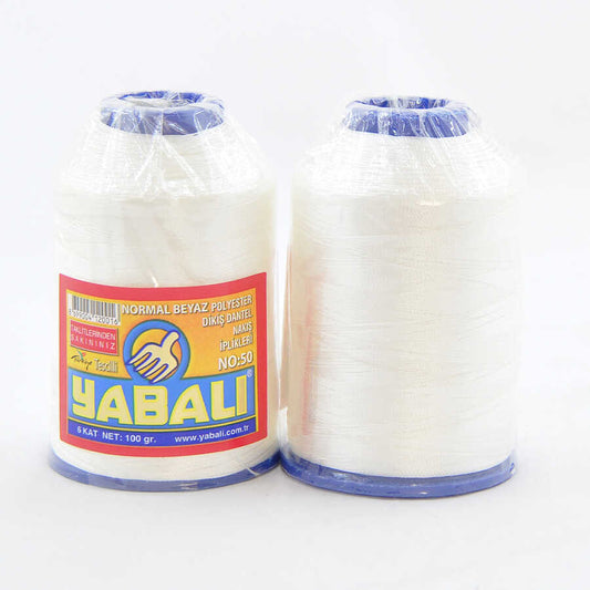 Yabalı Dantel İpliği 6 Kat No:50 Normal Beyaz